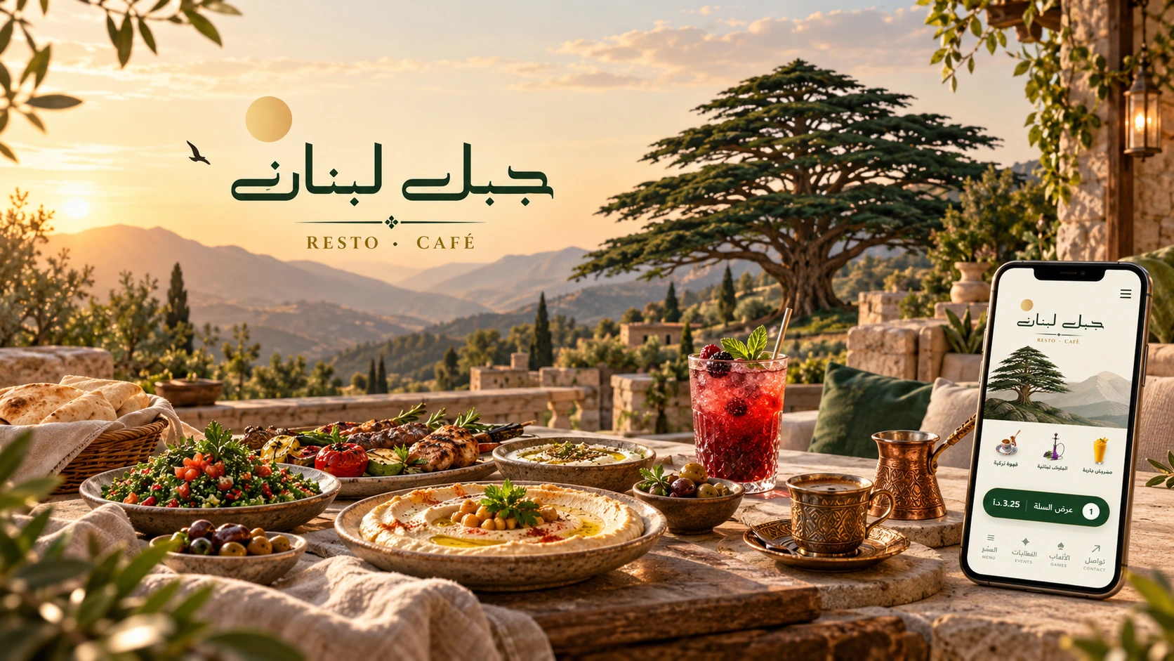 Jabal Lebnan — Lebanese dining, mountain scenery and digital menu